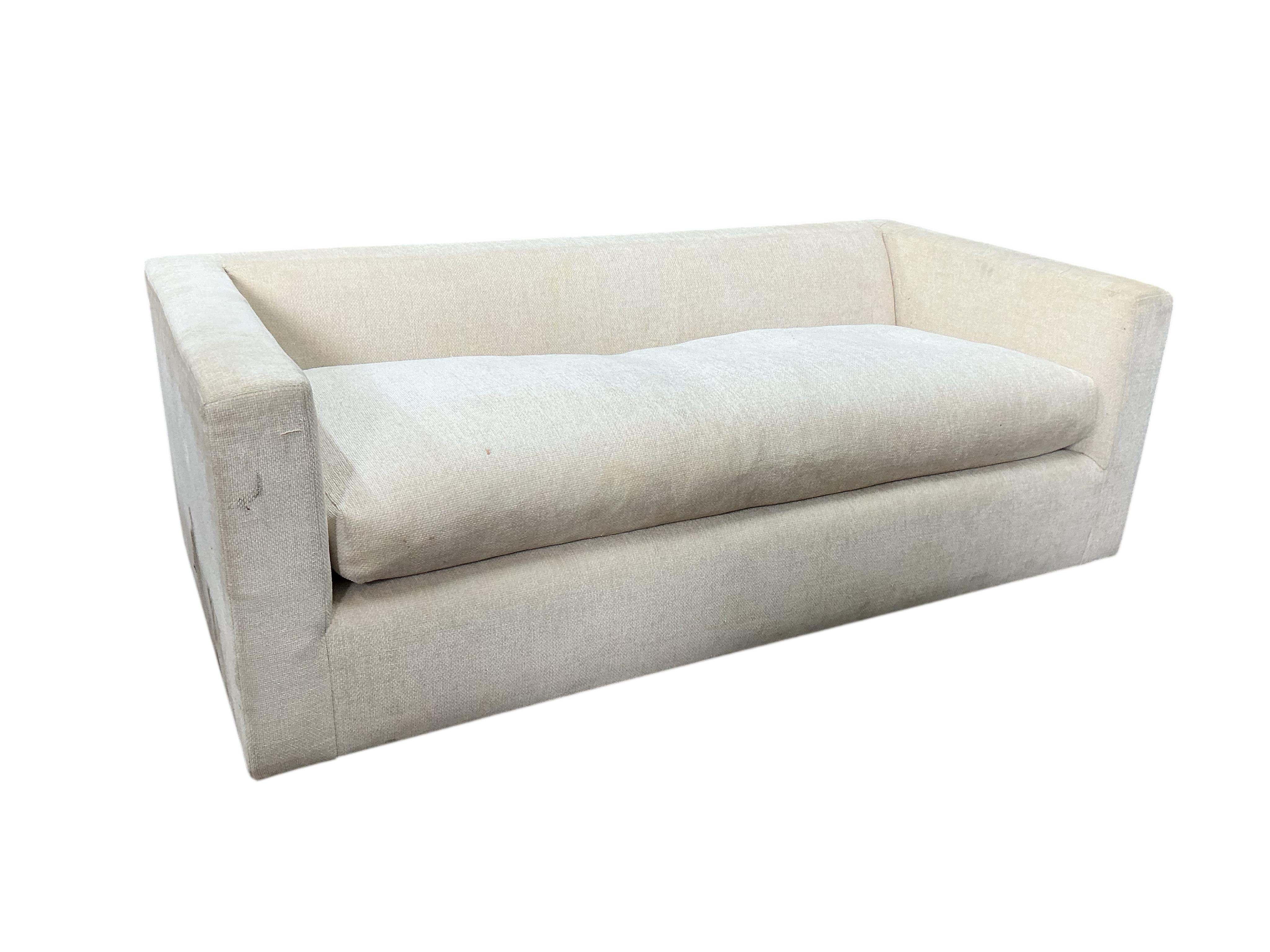 A Contemporary J Robert Scott “Forms” sofa, width 220cm, depth 106cm, height 75cm